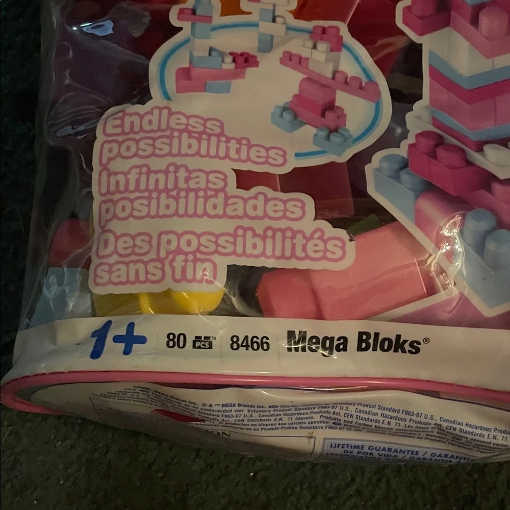 Mega building blocks and truck